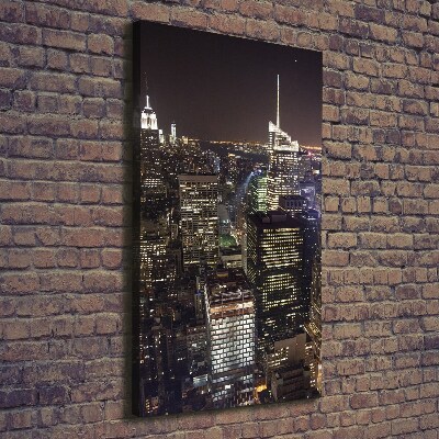 Tableau imprimé sur toile New York de nuit