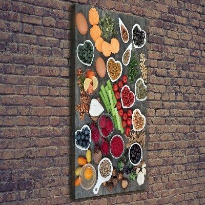 Tableau sur toile Aliments sains