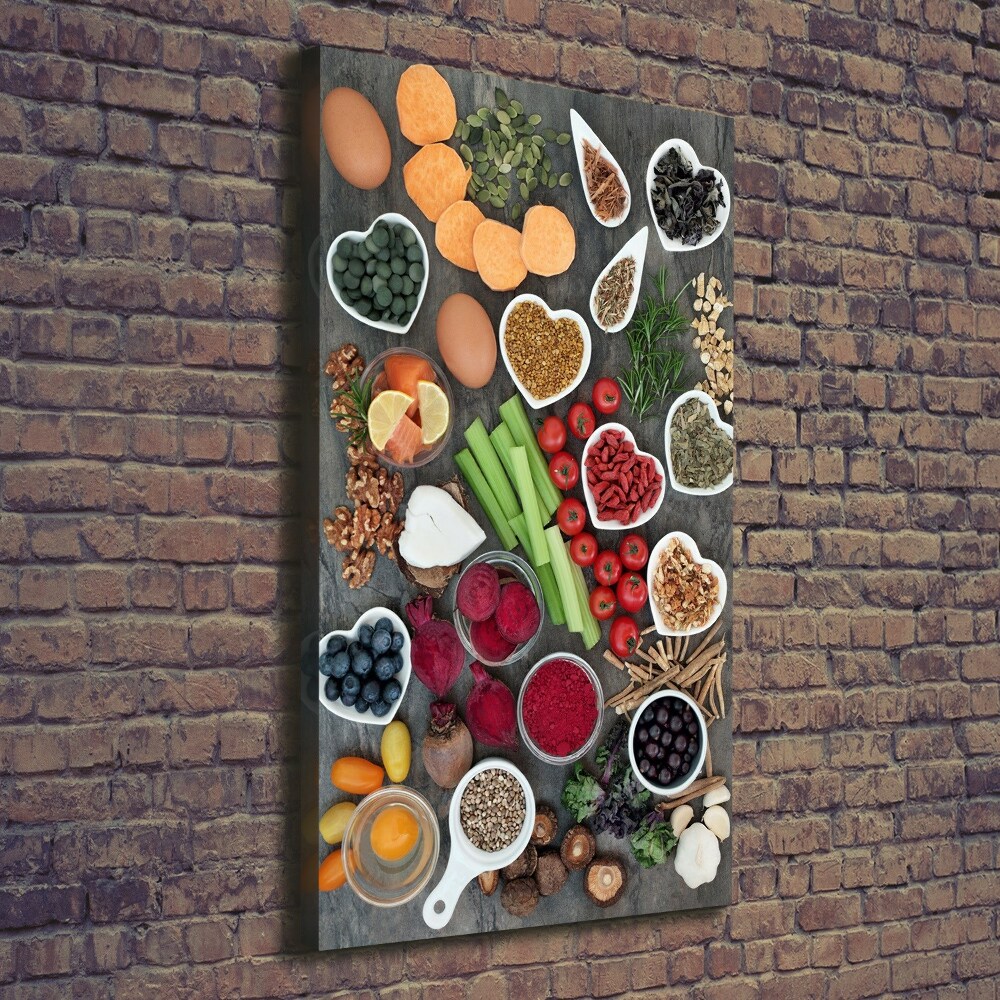 Tableau sur toile Aliments sains