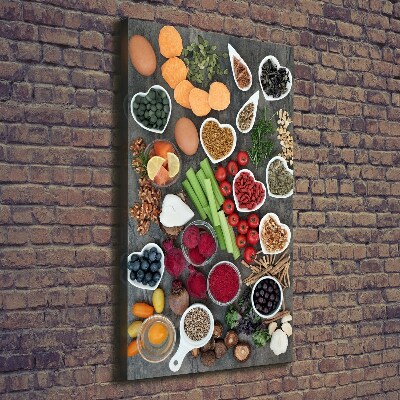 Tableau sur toile Aliments sains