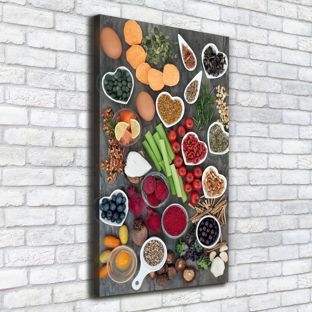 Tableau sur toile Aliments sains