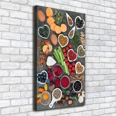 Tableau sur toile Aliments sains