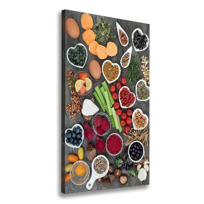 Tableau sur toile Aliments sains