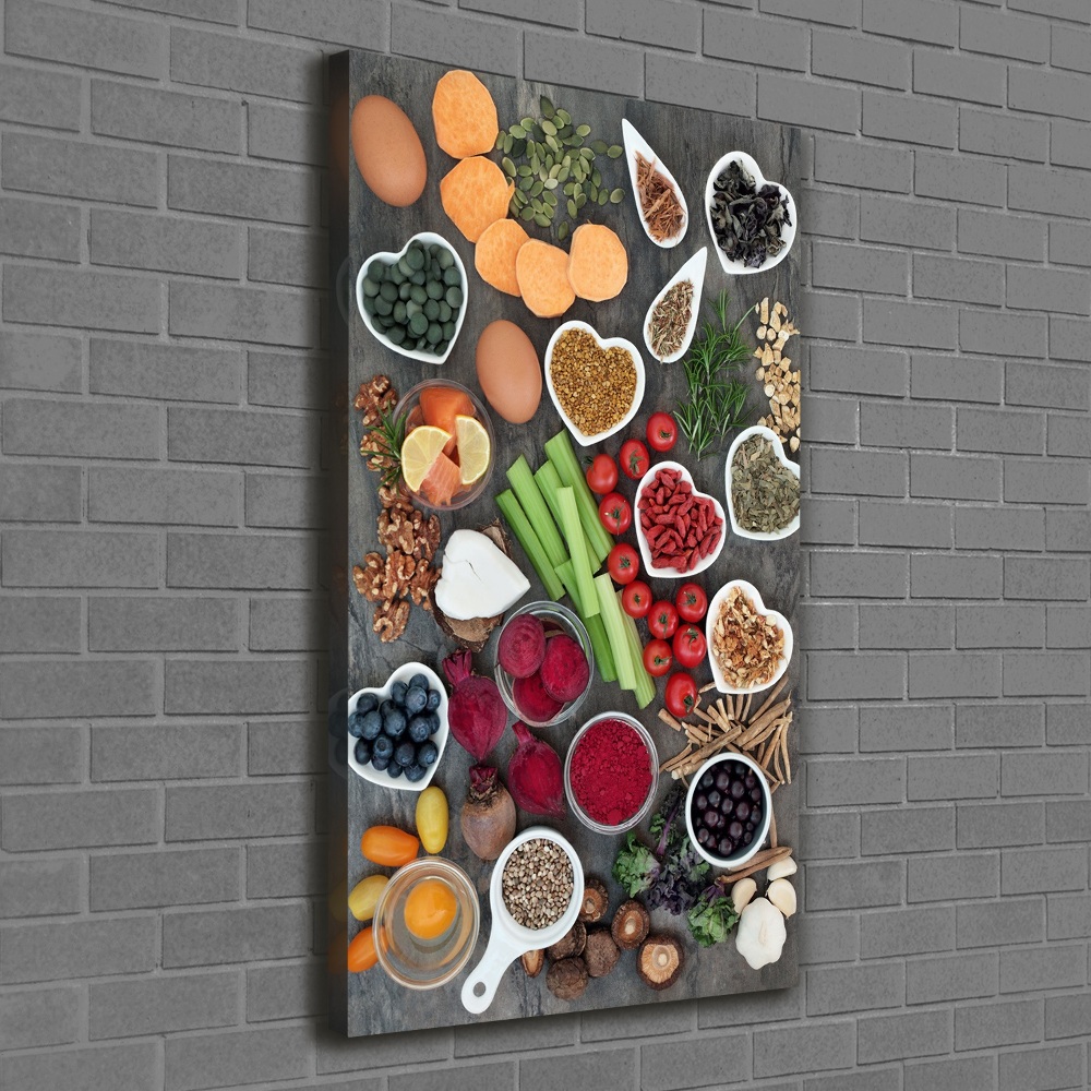 Tableau sur toile Aliments sains