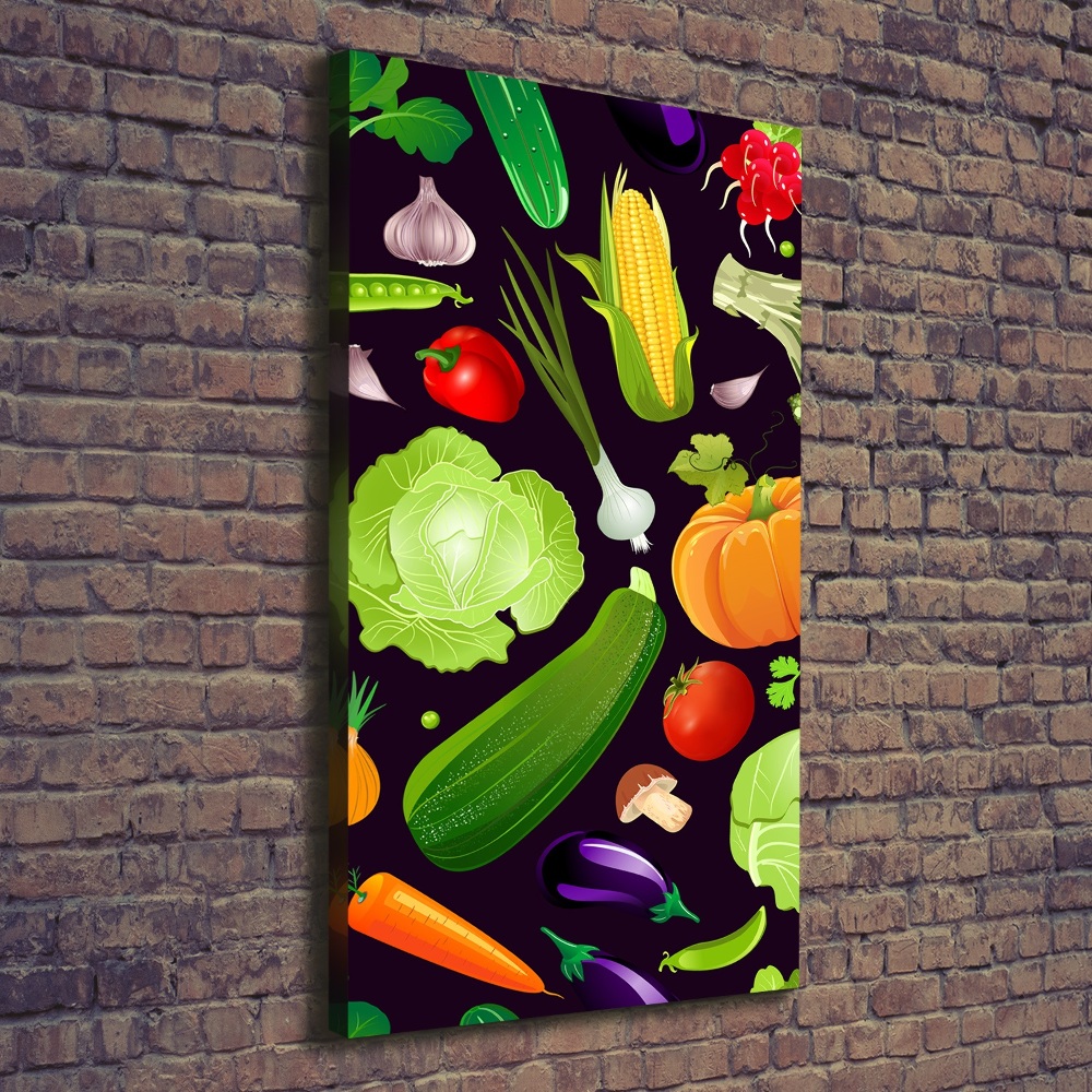 Tableau sur toile Légumes