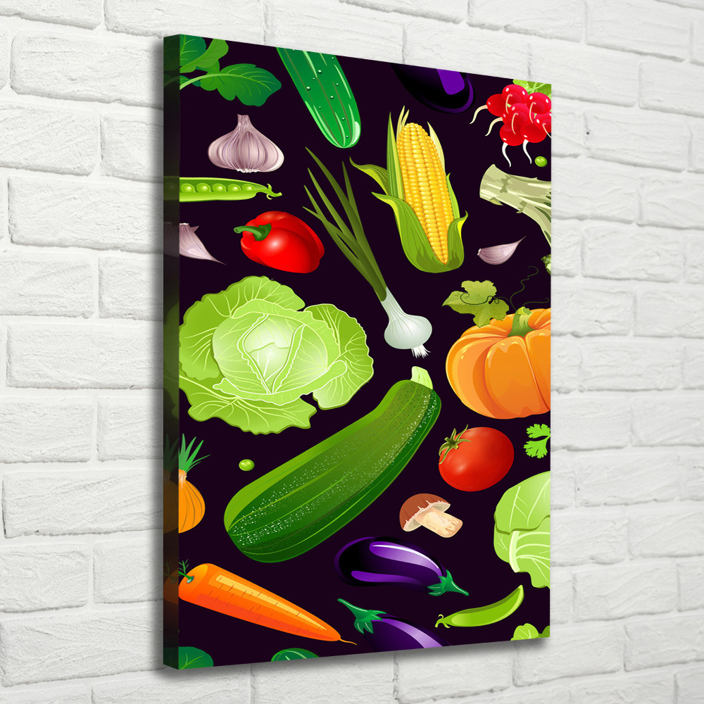 Tableau sur toile Légumes