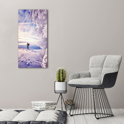 Tableau sur toile Skieur