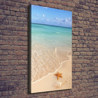 Tableau photo sur toile Étoile de mer sur la plage