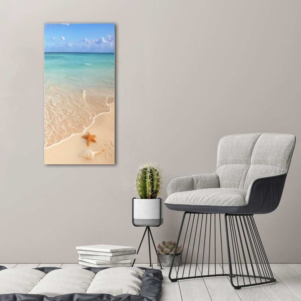 Tableau photo sur toile Étoile de mer sur la plage