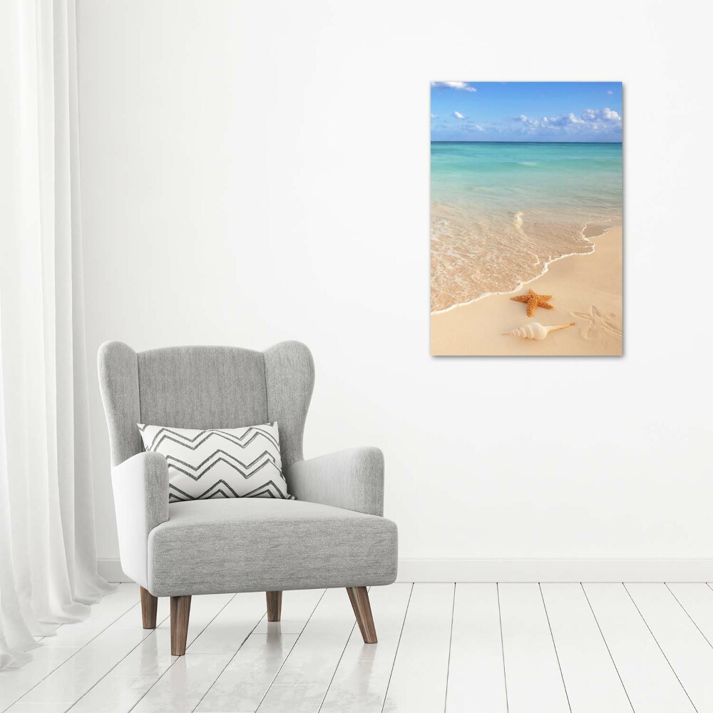 Tableau photo sur toile Étoile de mer sur la plage