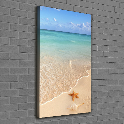 Tableau photo sur toile Étoile de mer sur la plage