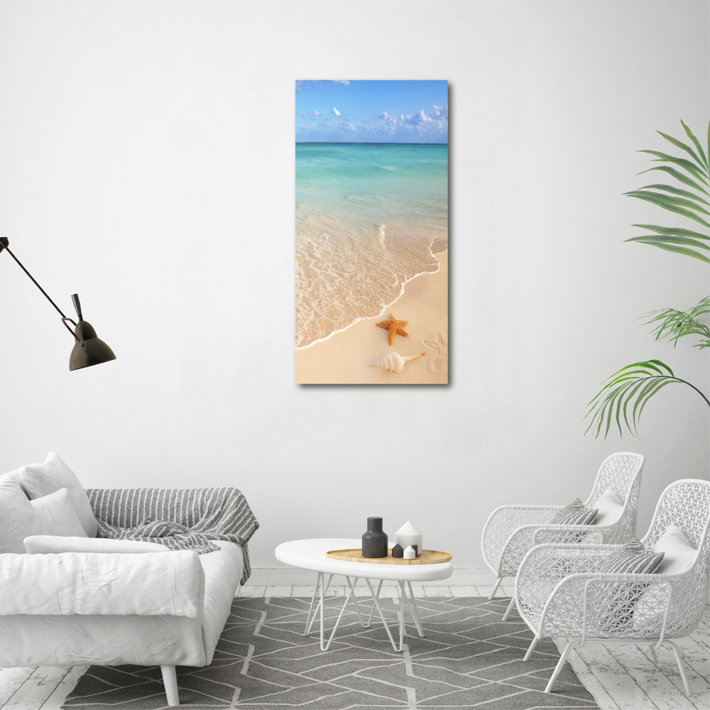 Tableau photo sur toile Étoile de mer sur la plage