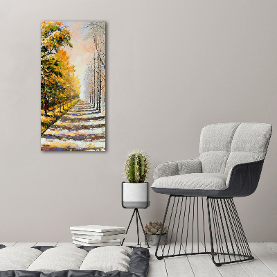 Tableau sur toile Hiver et automne