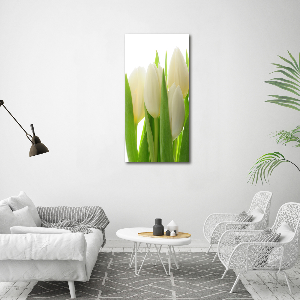 Tableau mural sur toile Tulipes blanches