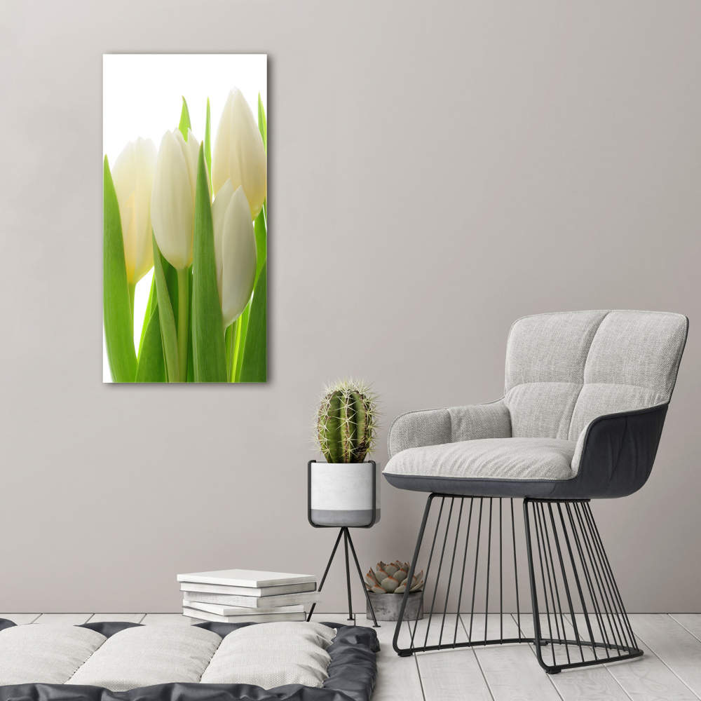 Tableau mural sur toile Tulipes blanches