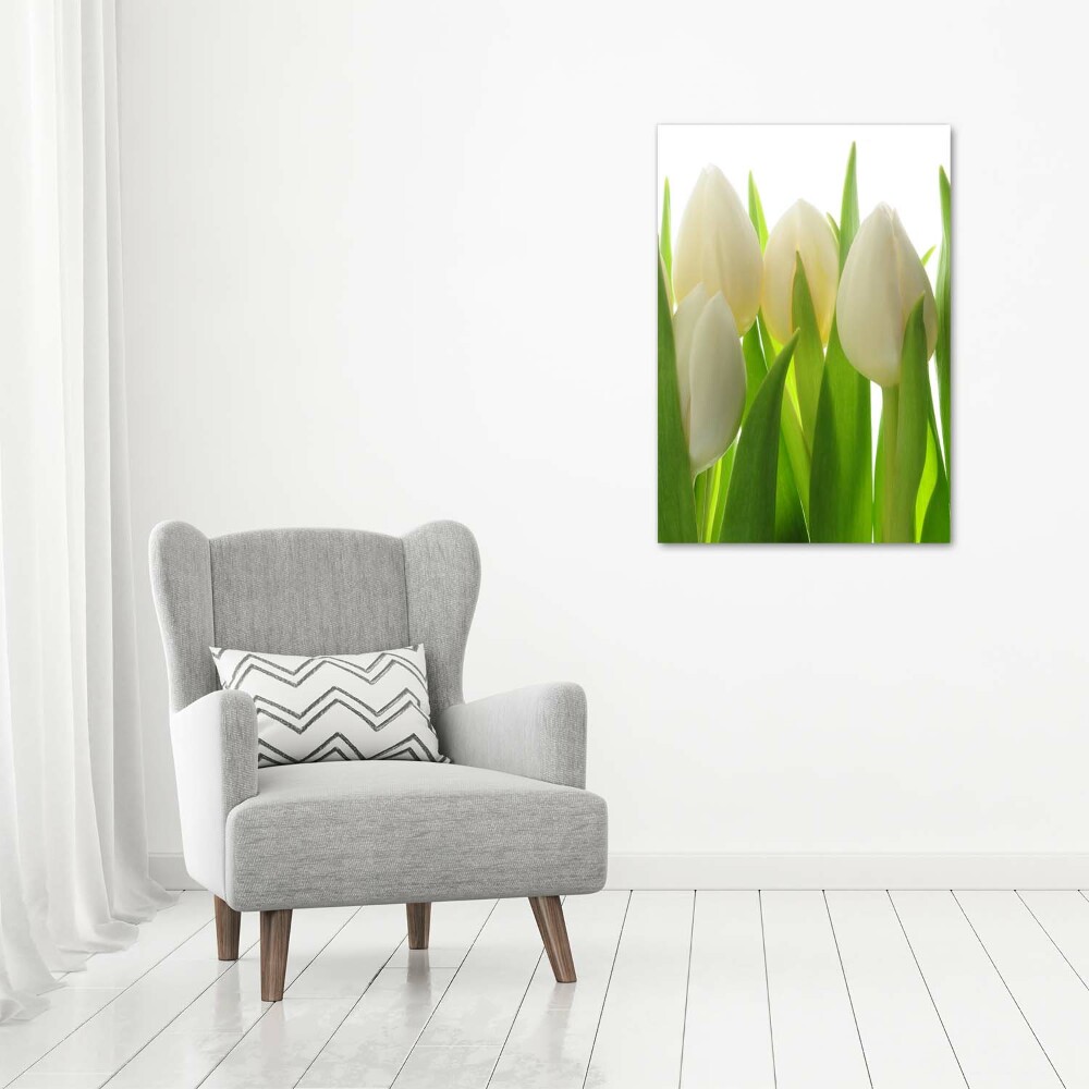 Tableau mural sur toile Tulipes blanches