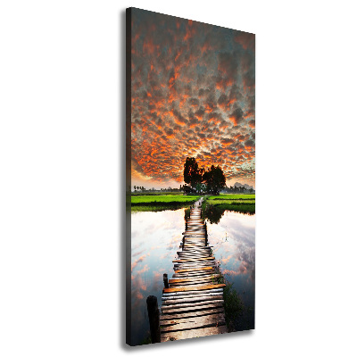 Tableau mural sur toile Pont en bois