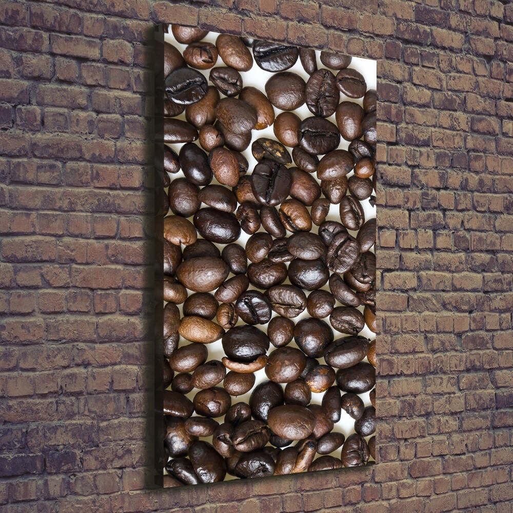 Tableau mural sur toile Grains de café noir