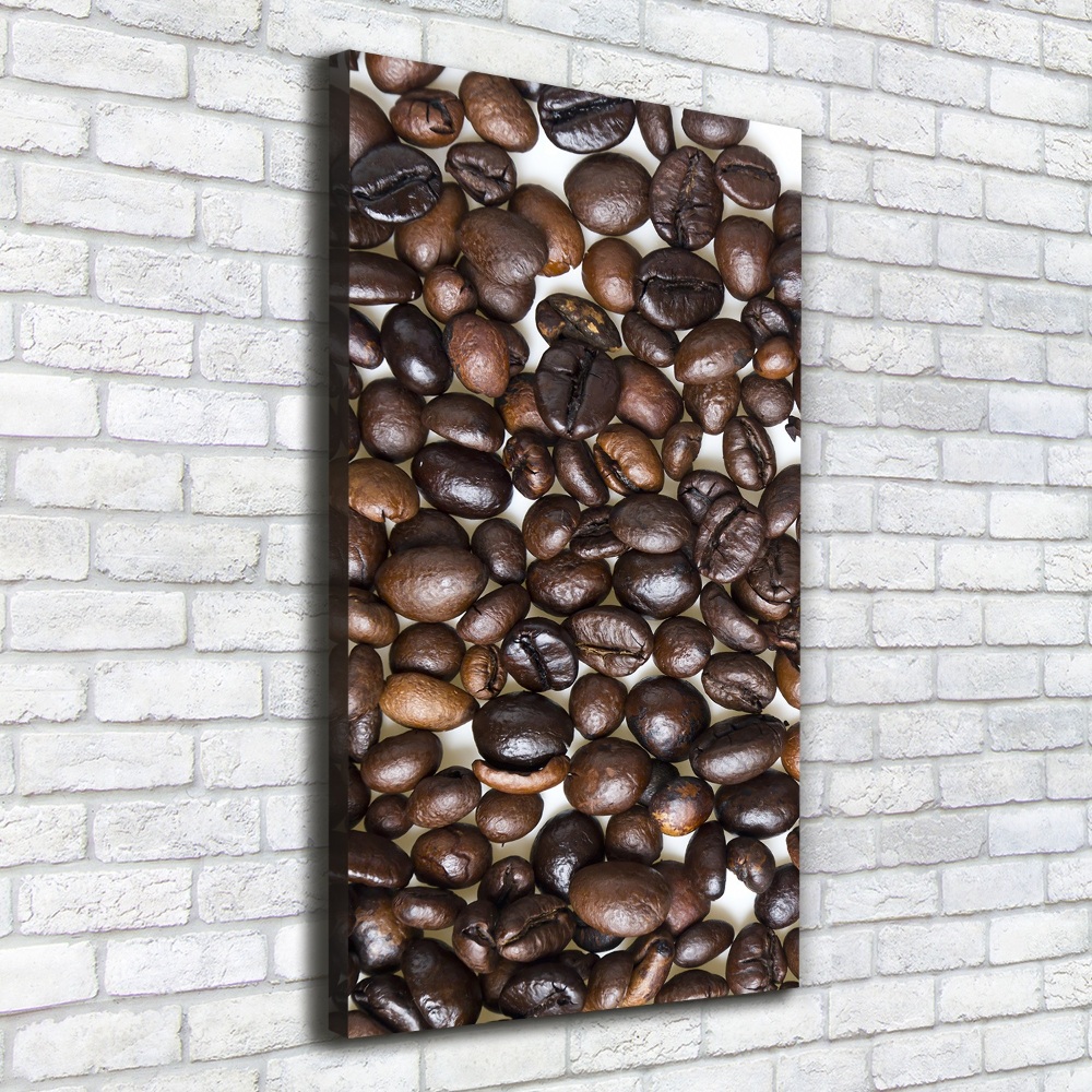 Tableau mural sur toile Grains de café noir