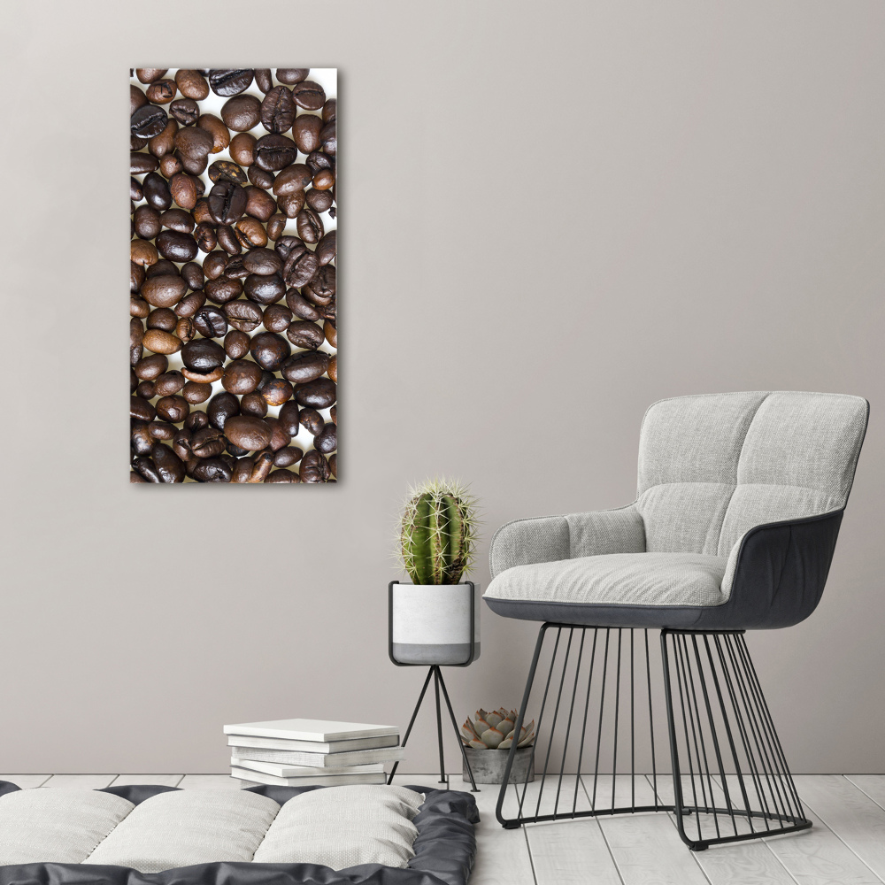 Tableau mural sur toile Grains de café noir