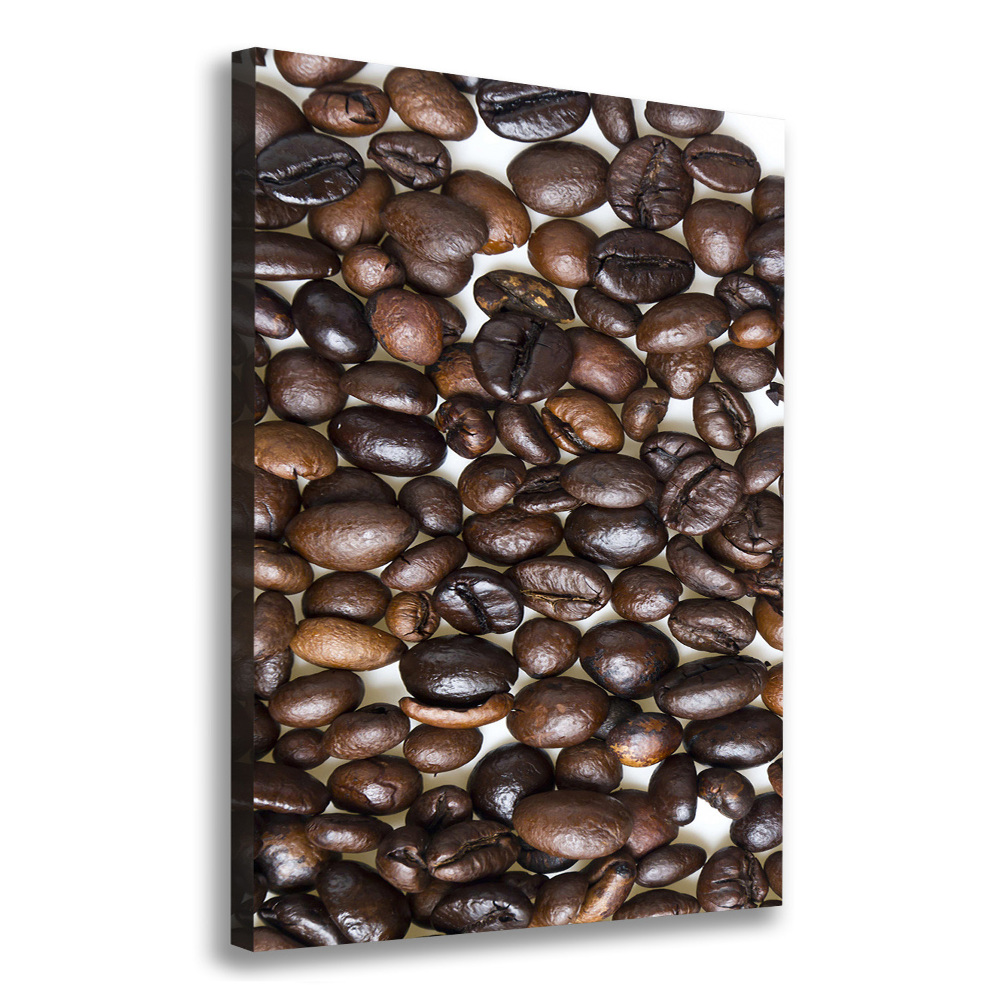 Tableau mural sur toile Grains de café noir