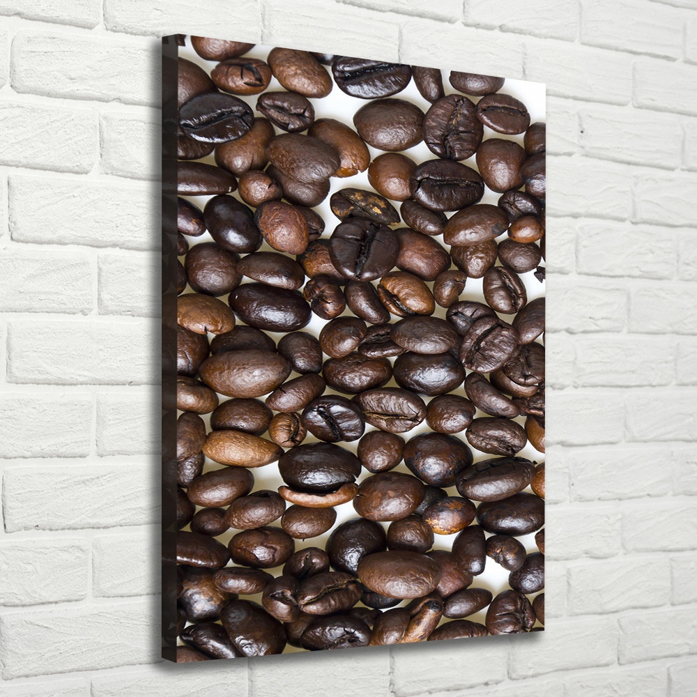 Tableau mural sur toile Grains de café noir