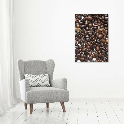 Tableau mural sur toile Grains de café noir