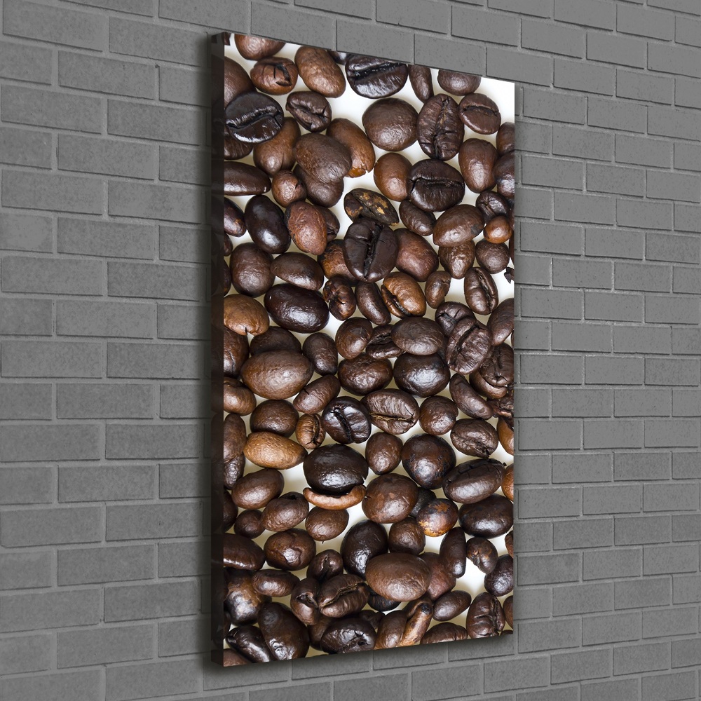 Tableau mural sur toile Grains de café noir