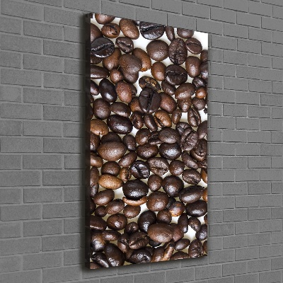 Tableau mural sur toile Grains de café noir