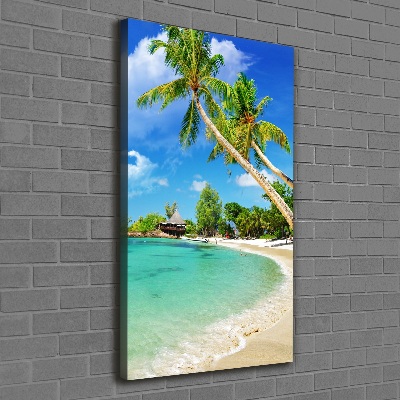 Tableau sur toile Plage tropicale ocean