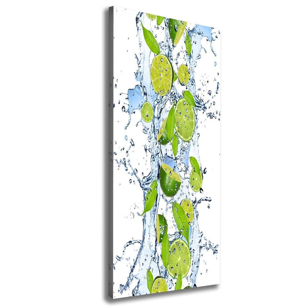 Tableau photo sur toile Citron vert et eau