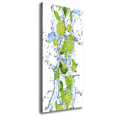 Tableau photo sur toile Citron vert et eau