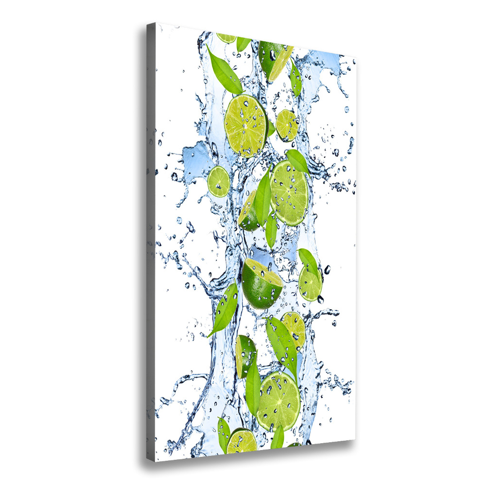 Tableau photo sur toile Citron vert et eau