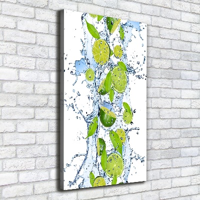 Tableau photo sur toile Citron vert et eau