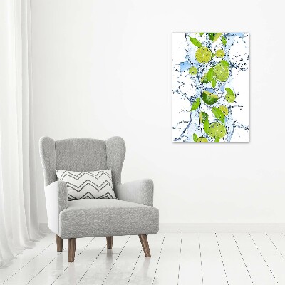 Tableau photo sur toile Citron vert et eau