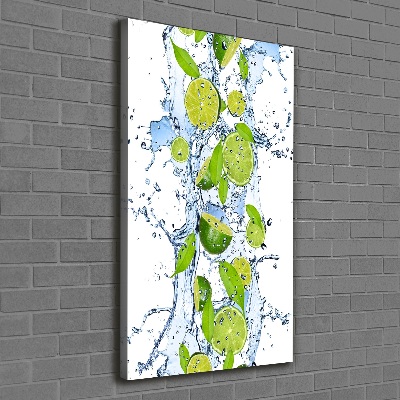 Tableau photo sur toile Citron vert et eau