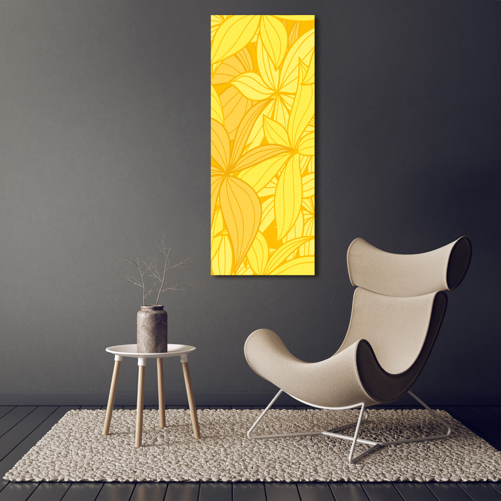 Tableau sur toile Fleurs jaunes