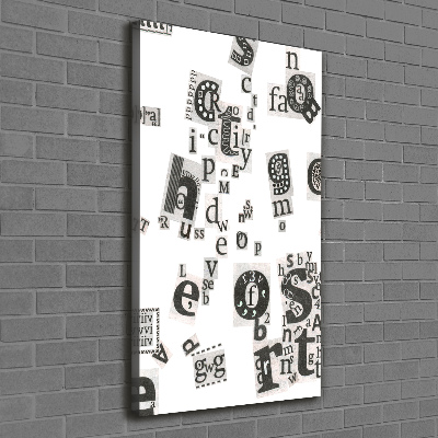 Tableau mural sur toile Lettres d'un journal