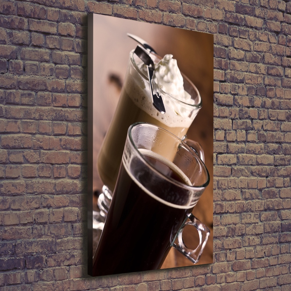 Tableau photo sur toile Frappe au café