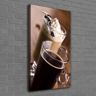 Tableau photo sur toile Frappe au café