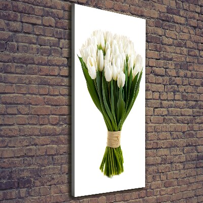 Tableau toile imprimée Tulipes blanches plantes