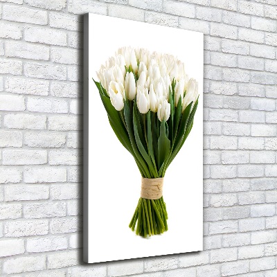 Tableau toile imprimée Tulipes blanches plantes