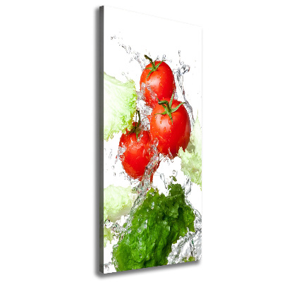 Tableau mural sur toile Tomates et laitue