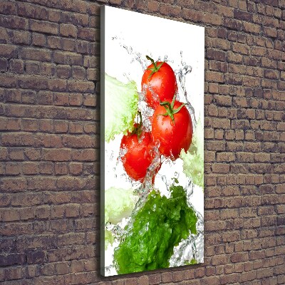 Tableau mural sur toile Tomates et laitue