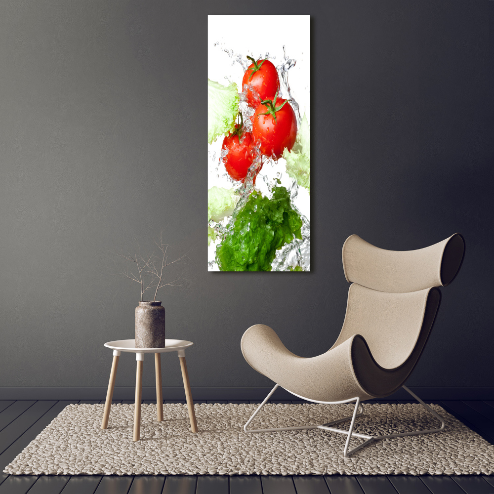 Tableau mural sur toile Tomates et laitue