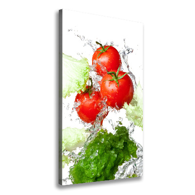 Tableau mural sur toile Tomates et laitue