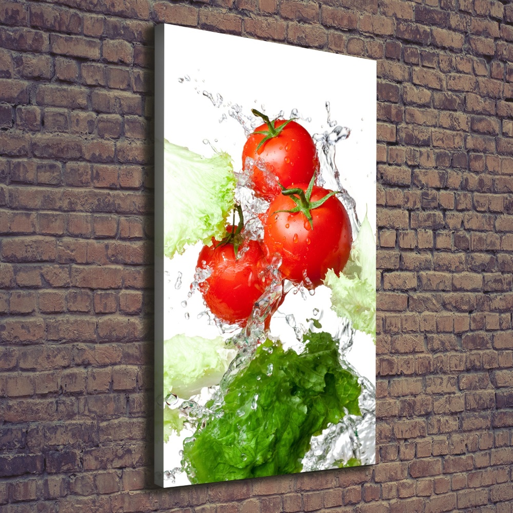 Tableau mural sur toile Tomates et laitue