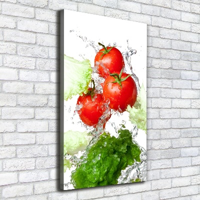 Tableau mural sur toile Tomates et laitue