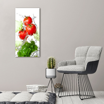 Tableau mural sur toile Tomates et laitue