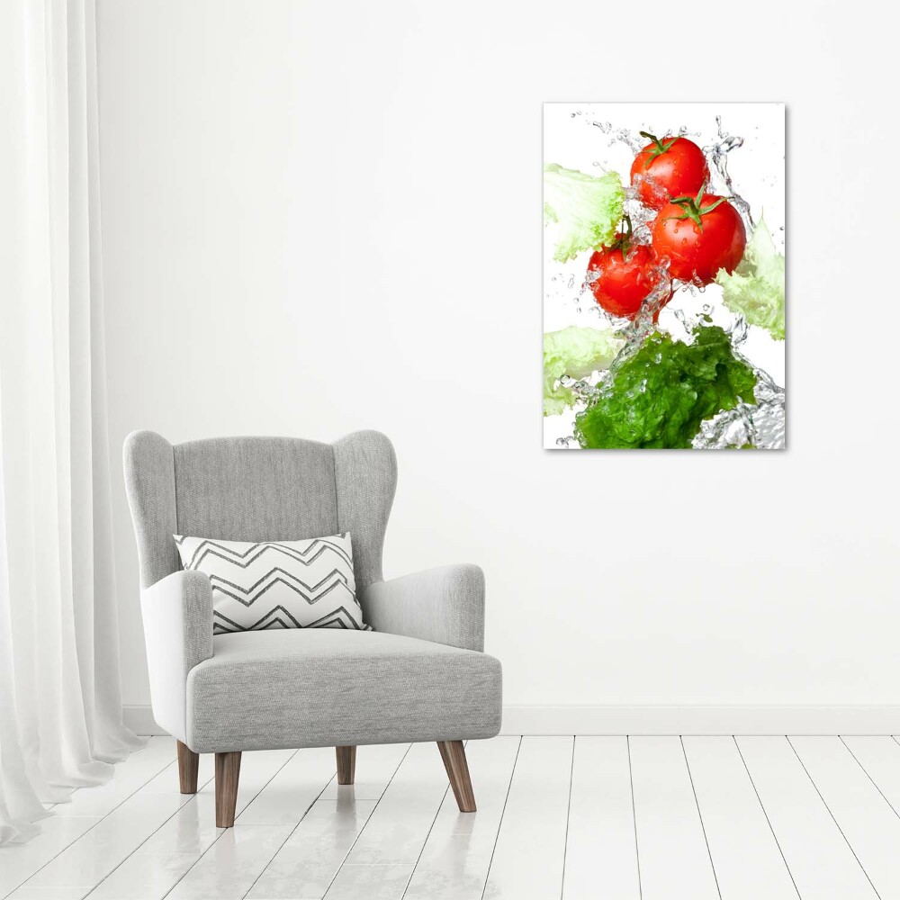 Tableau mural sur toile Tomates et laitue